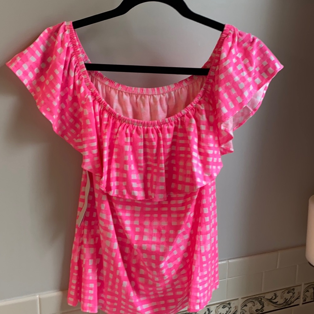 Lily Pulitzer off the shoulder top